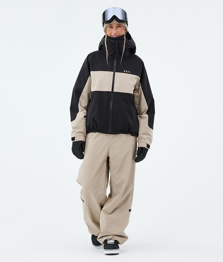 Dope Spartan W Giacca Snowboard Donna Stripe Black/Sand, Image 2 of 8