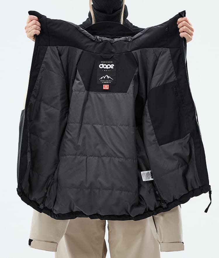 Dope Spartan W Giacca Snowboard Donna Stripe Black/Sand, Image 8 of 8