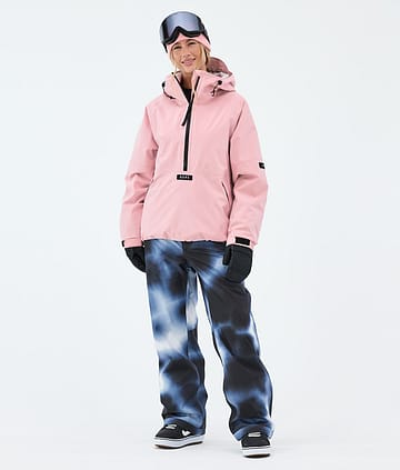 Dope Apex W Snowboard Outfit Soft Pink/Dark Blue Tiedye