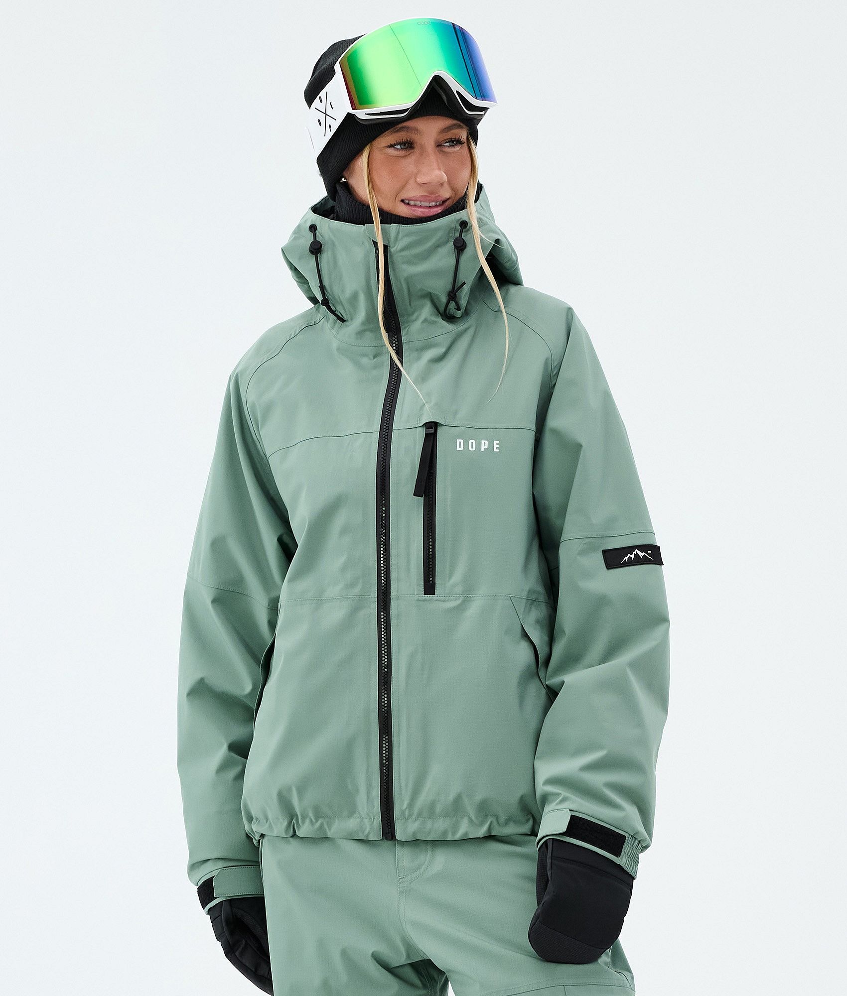 Dope Apex W Kurtka Narciarska Kobiety - Faded Green