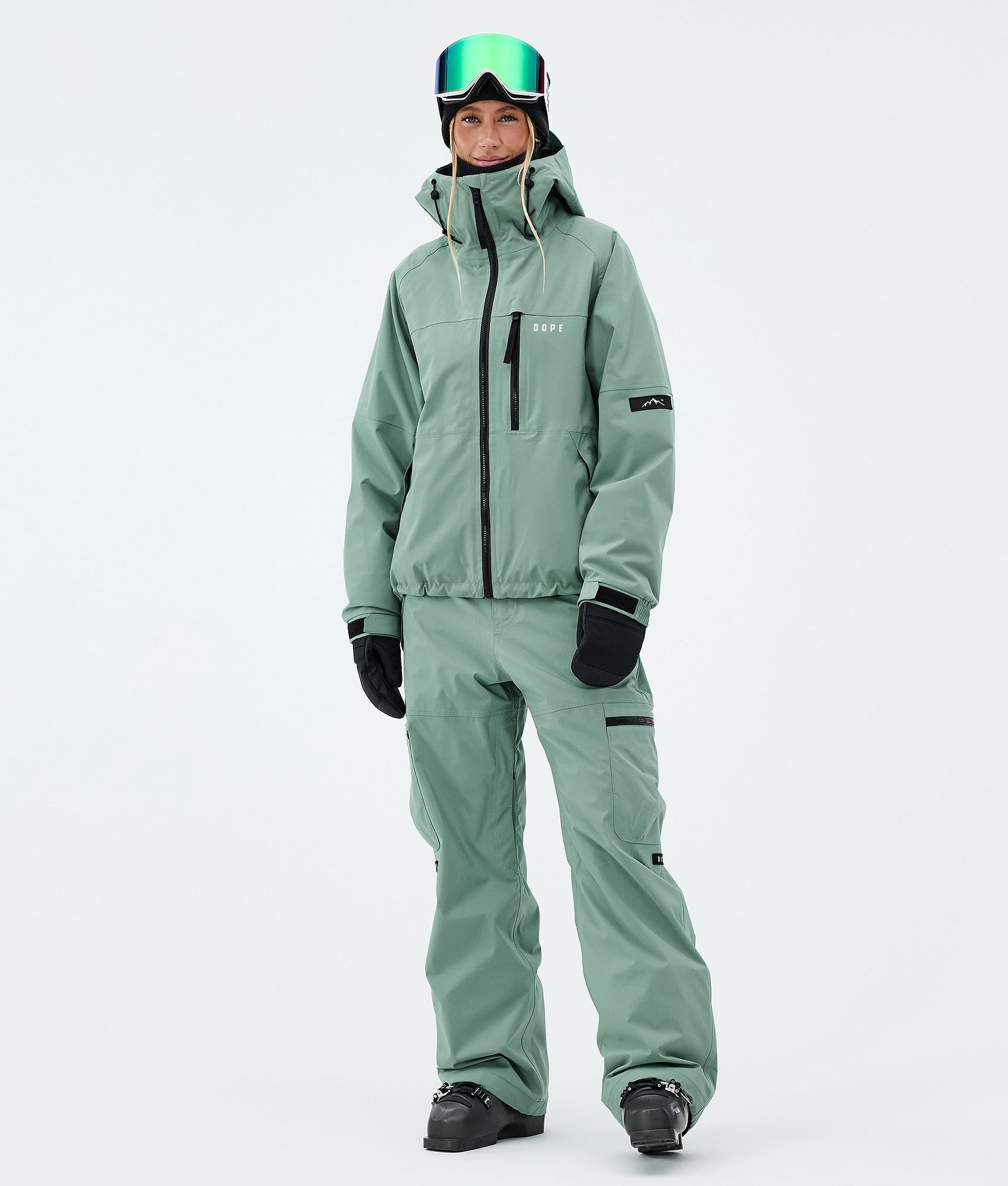 Dope Apex W Outfit Narciarski Kobiety - Faded Green