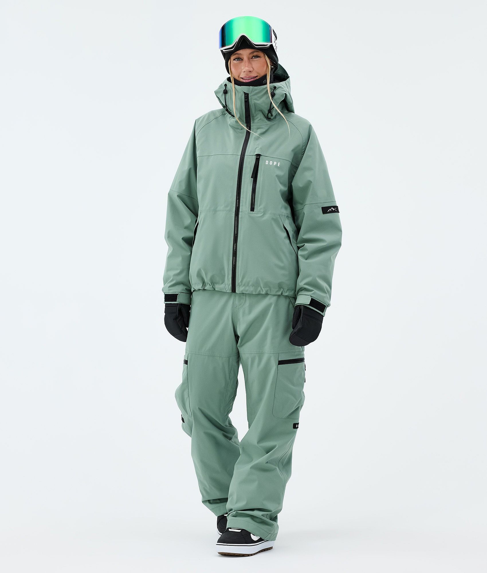 Dope Apex W Outfit Snowboardowy Kobiety - Faded Green