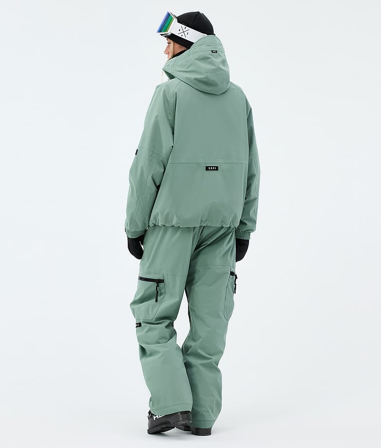 Dope Apex W Giacca Sci Donna Faded Green, Image 3 of 9