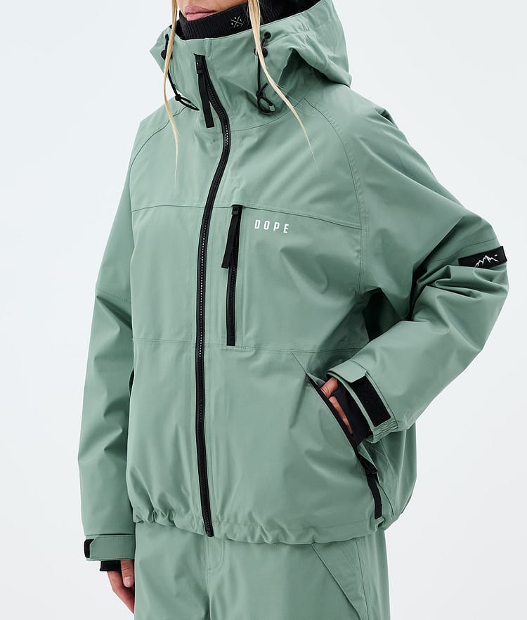 Dope Apex W Giacca Sci Donna Faded Green, Image 7 of 9