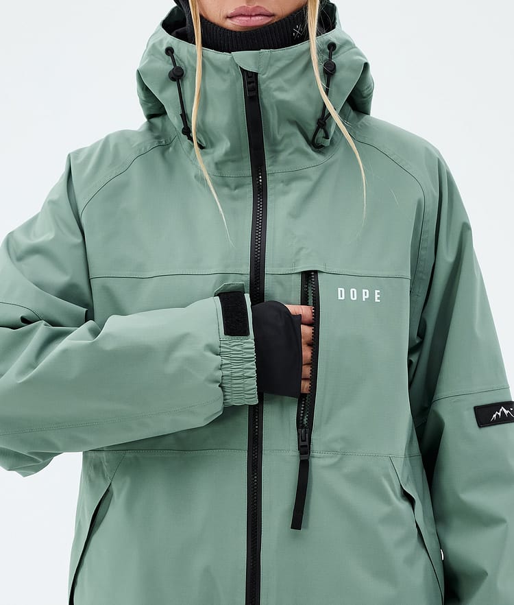 Dope Apex W Snowboardjacke Damen Faded Green, Image 8 of 9