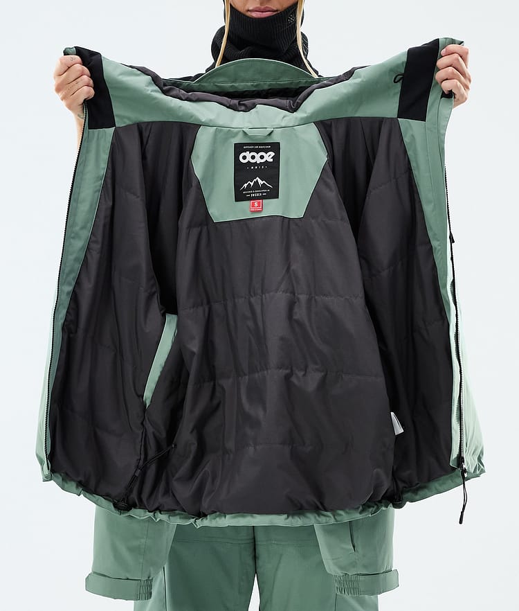 Dope Apex W Giacca Sci Donna Faded Green, Image 9 of 9