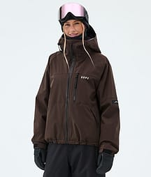 Dope Apex W Snowboard Jacket Women Dark Brown