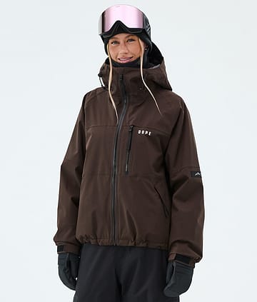 Dope Apex W Snowboard Jacket Dark Brown