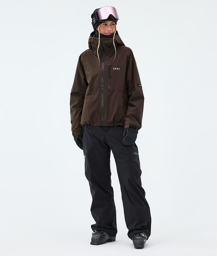 Dope Apex W Giacca Sci Donna Dark Brown, Image 2 of 9