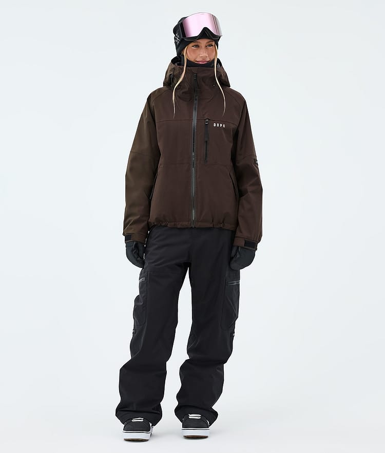 Dope Apex W Snowboardjacke Damen Dark Brown, Image 2 of 9