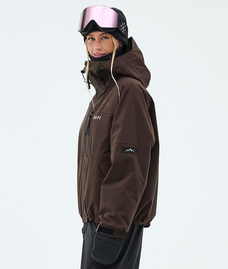 Dope Apex W Giacca Sci Donna Dark Brown, Image 5 of 9