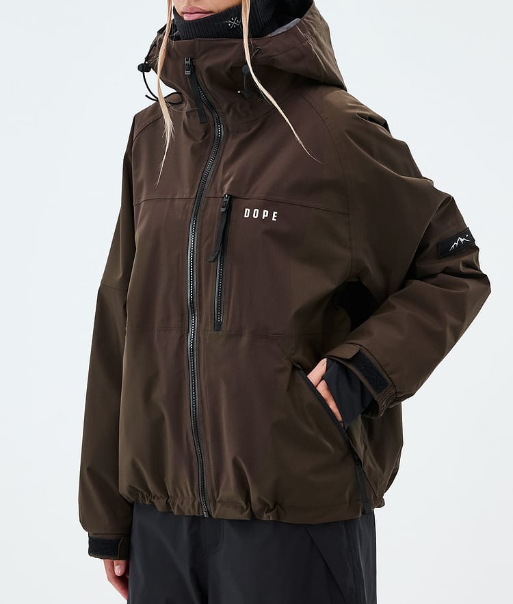 Dope Apex W Snowboardjacke Damen Dark Brown, Image 7 of 9