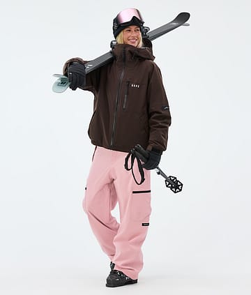 Dope Apex W Ski Outfit Dark Brown/Soft Pink