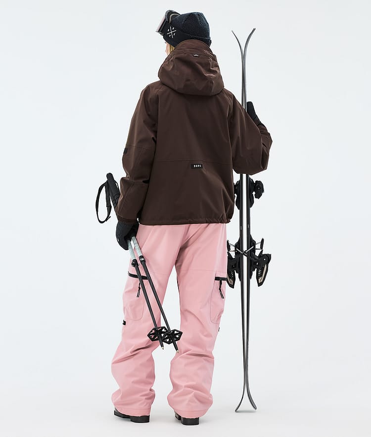 Dope Apex W Ski Outfit Damen Dark Brown/Soft Pink, Bild 2 von 2