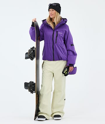 Dope Apex W Snowboard Outfit Vivid Purple/Dirty White