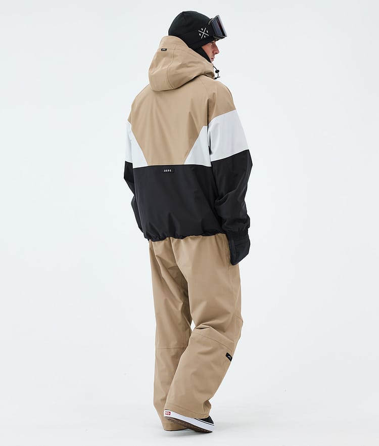 Dope Spartan Snowboardjakke Herre Sport Stone/Light Grey/Black, Image 4 of 9