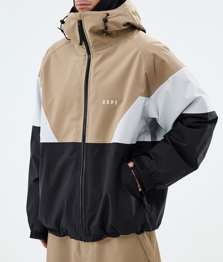 Dope Spartan Snowboardjakke Herre Sport Stone/Light Grey/Black, Image 8 of 9