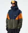 Dope Spartan Chaqueta Snowboard Hombre Sport Dark Blue/Burned Orange/Olive Green