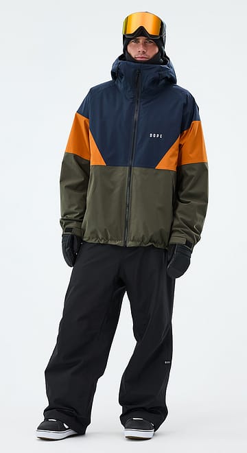 Dope Spartan Outfit Snowboard Dark Blue/Burned Orange/Olive Green/Black