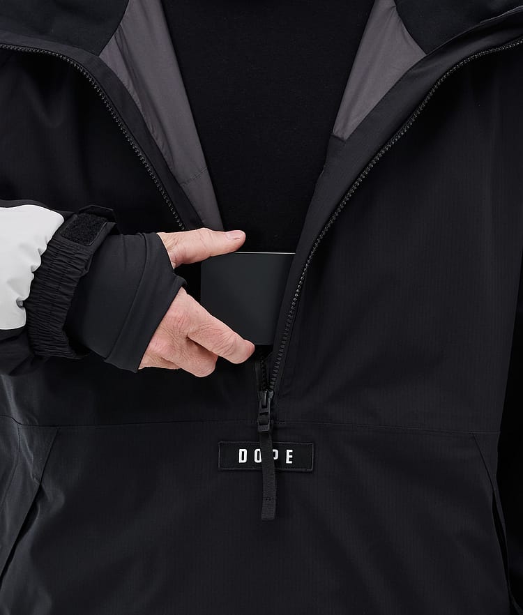 Dope Arnok Ski Jacket Men Track Black/Light Grey, Image 8 of 8