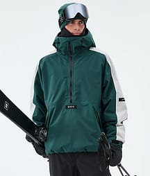 Dope Arnok Skijacke Herren Track Bottle Green/Light Grey