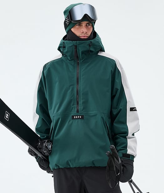 Dope Arnok Ski Jacket Men Bottle Green/Light Grey