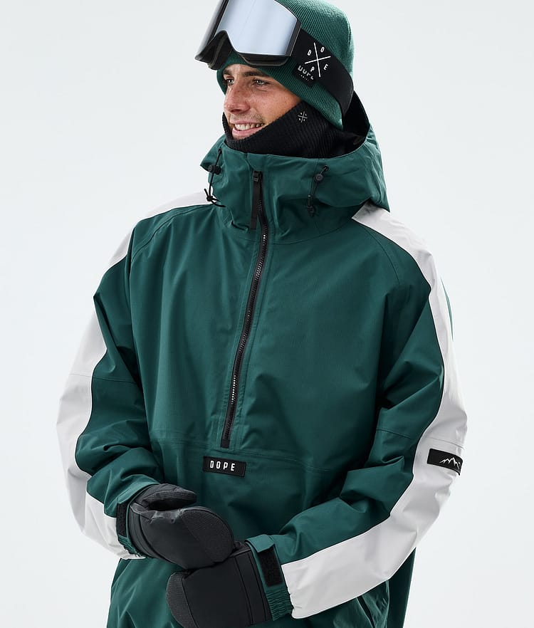 Dope Arnok Giacca Sci Uomo Track Bottle Green/Light Grey, Image 4 of 8