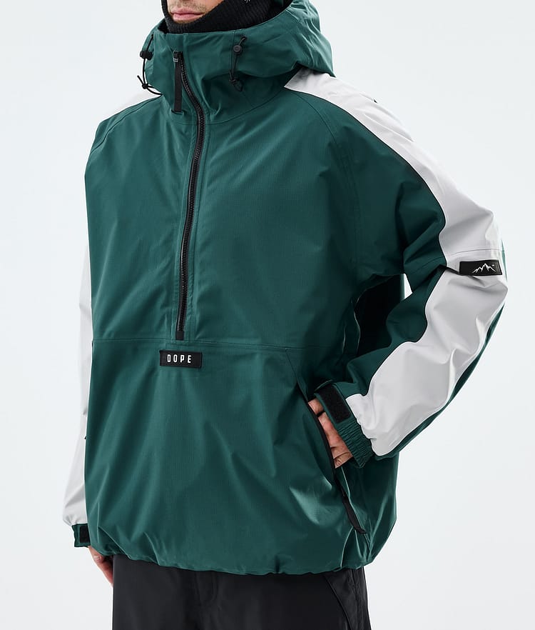 Dope Arnok Snowboardjakke Herre Track Bottle Green/Light Grey, Image 7 of 8