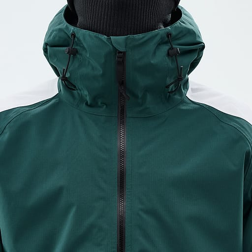 Mezza zip con paravento interno