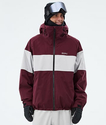 Dope Spartan Veste de Ski Burgundy/Light Grey
