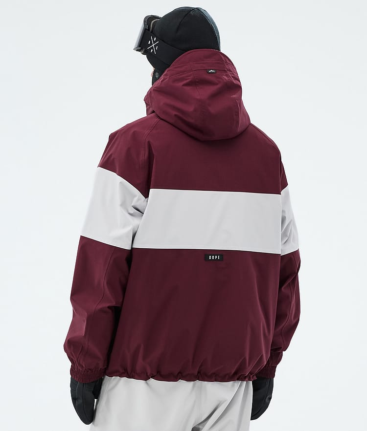 Dope Spartan Snowboardjakke Herre Stripe Burgundy/Light Grey, Image 6 of 8