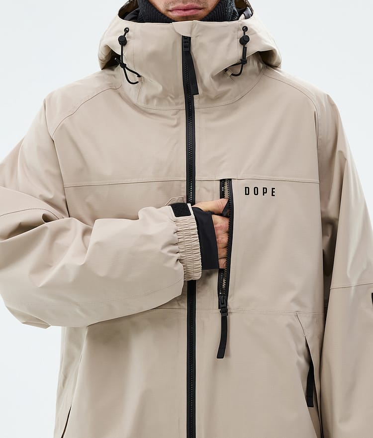 Dope Apex Snowboard Jacket Men Sand, Image 8 of 9