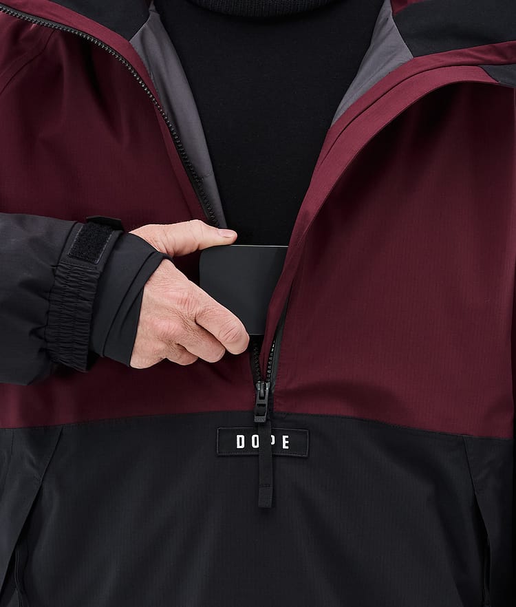 Dope Arnok Snowboard Jacket Men Burgundy/Black, Image 8 of 8