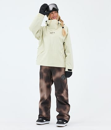 Dope Halo W Snowboard Outfit Dirty White/Brown Tiedye