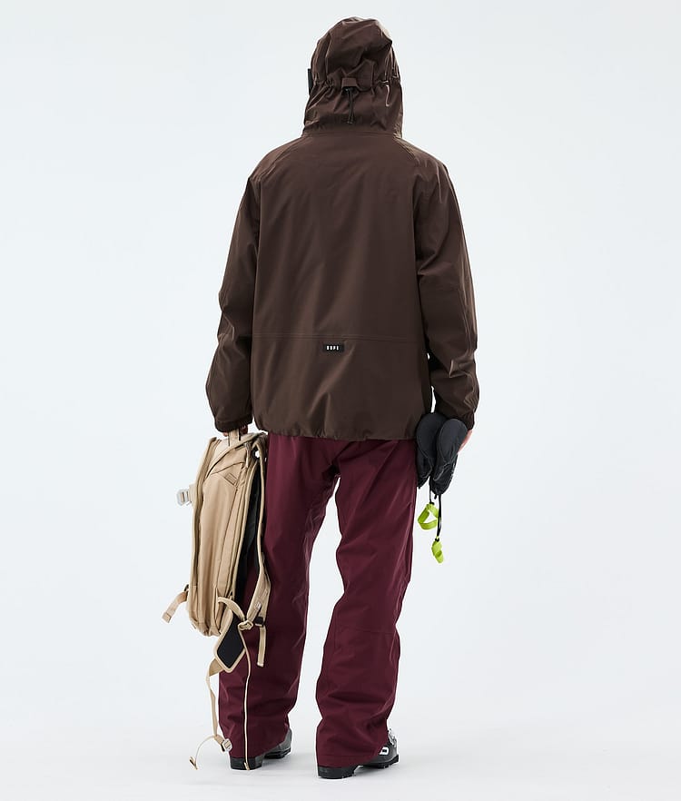 Dope Halo Ski Outfit Men Dark Brown/Burgundy, Image 2 of 2