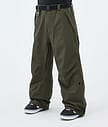 Dope Big Snowboard Pants Men Olive Green