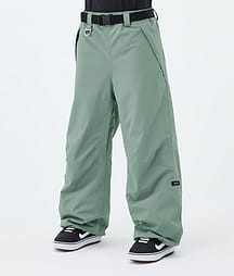 Dope Big W Spodnie Snowboardowe Kobiety Faded Green