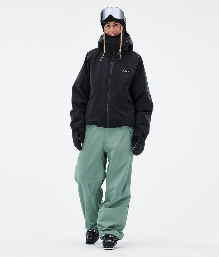Dope Big W Pantalon de Ski Femme Faded Green, Image 2 of 5