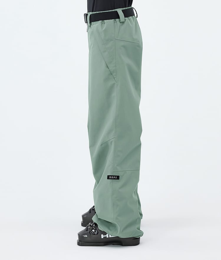 Dope Big W Pantalon de Ski Femme Faded Green, Image 3 of 5