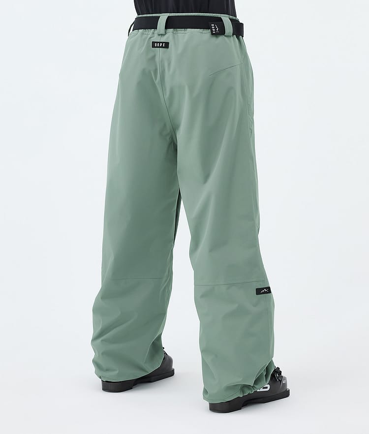 Dope Big W Pantalon de Ski Femme Faded Green, Image 4 of 5
