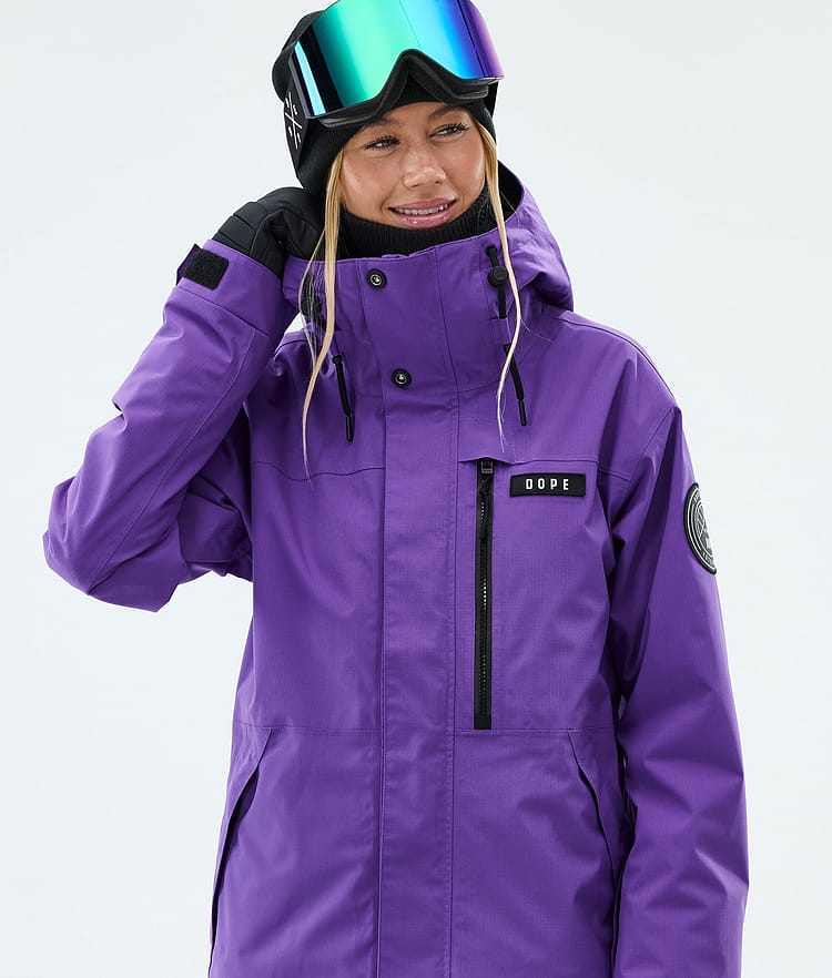 Dope Blizzard W Full Zip Ski jas Dames Vivid Purple, Image 4 of 9