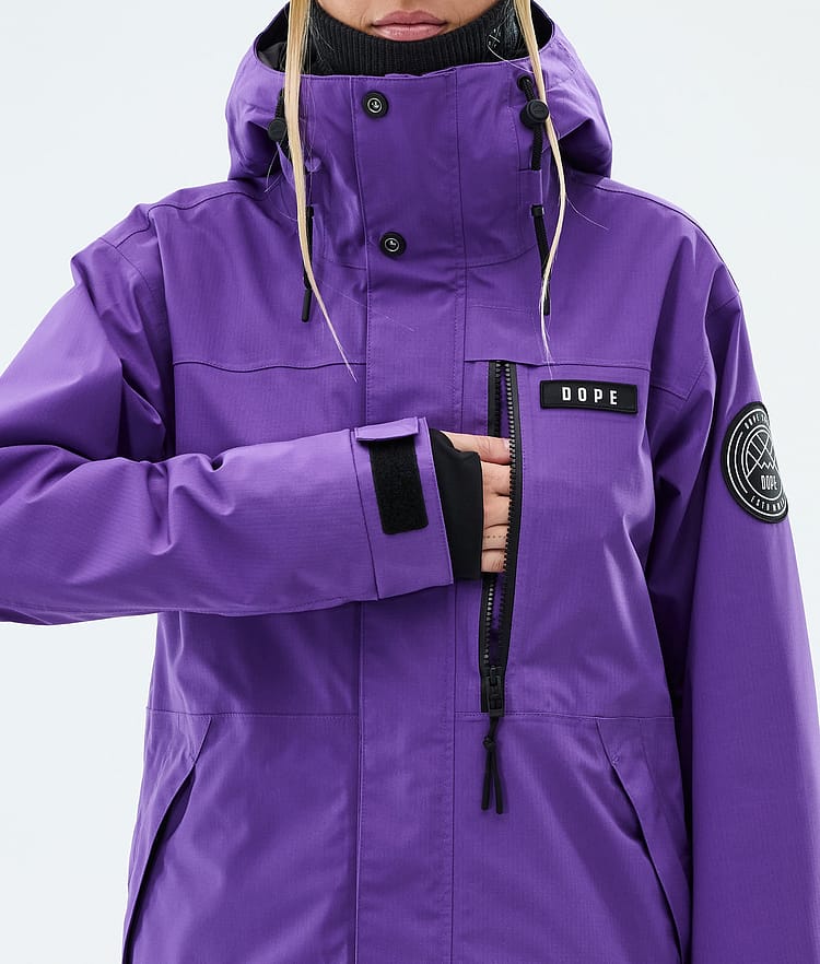 Dope Blizzard W Full Zip Ski jas Dames Vivid Purple, Image 8 of 9