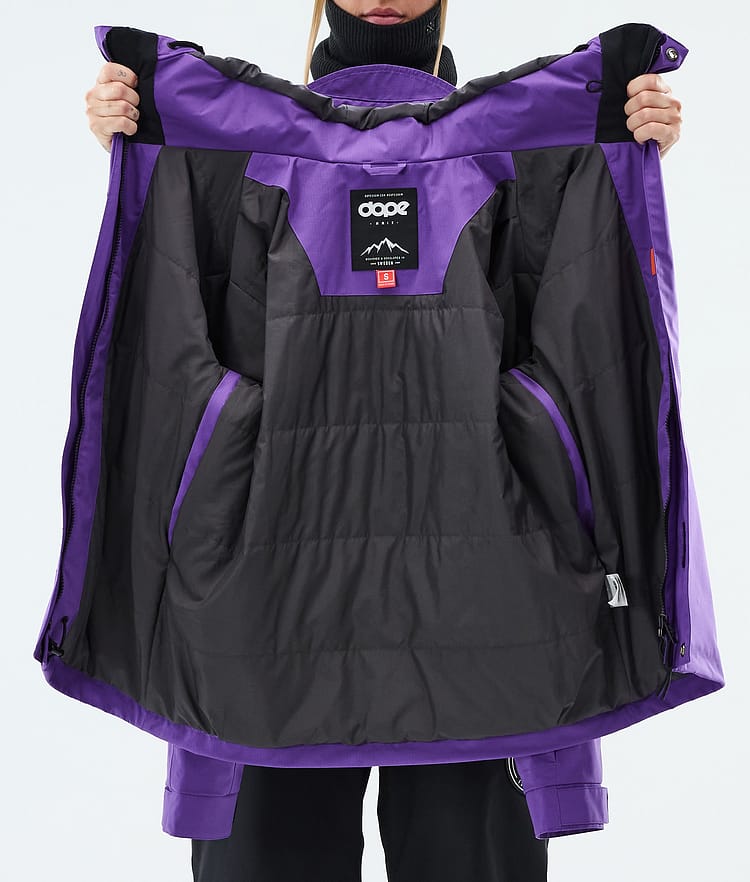Dope Blizzard W Full Zip Giacca Snowboard Donna Vivid Purple, Image 9 of 9