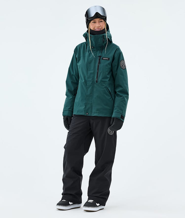 Dope Blizzard W Full Zip Giacca Snowboard Donna Bottle Green, Image 2 of 9