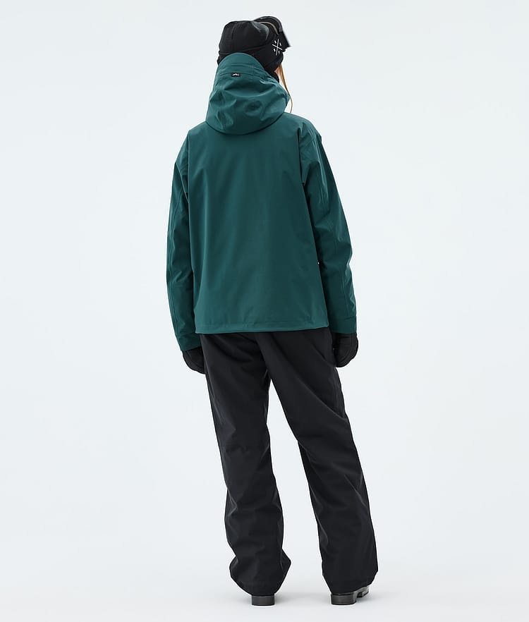 Dope Blizzard W Full Zip Ski jas Dames Bottle Green, Image 3 of 9