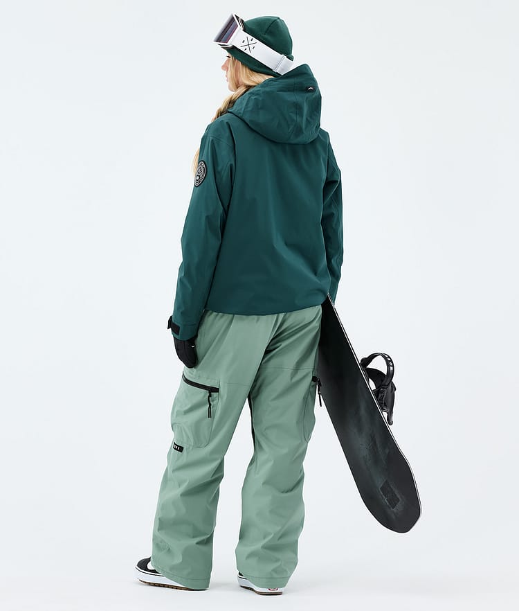Dope Blizzard W Full Zip Snowboard Outfit Women Bottle Green/Faded Green, Image 2 of 2
