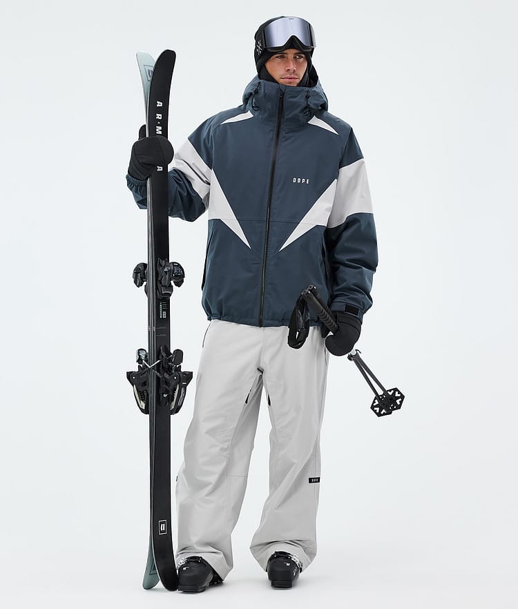Dope Big Pantalon de Ski Homme Light Grey, Image 2 of 5