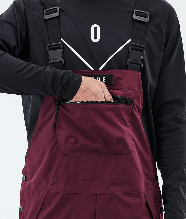 Dope Vertex Ski Pants Men Burgundy, Image 6 of 7