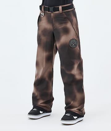 Dope Blizzard W Snowboard Pants Brown Tiedye