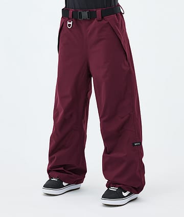 Dope Big W Pantalon de Snowboard Burgundy